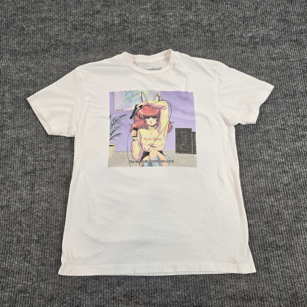Get Lost Perv Anime Waifu T Shirt Large White Gamer Master System Graphic Tee L